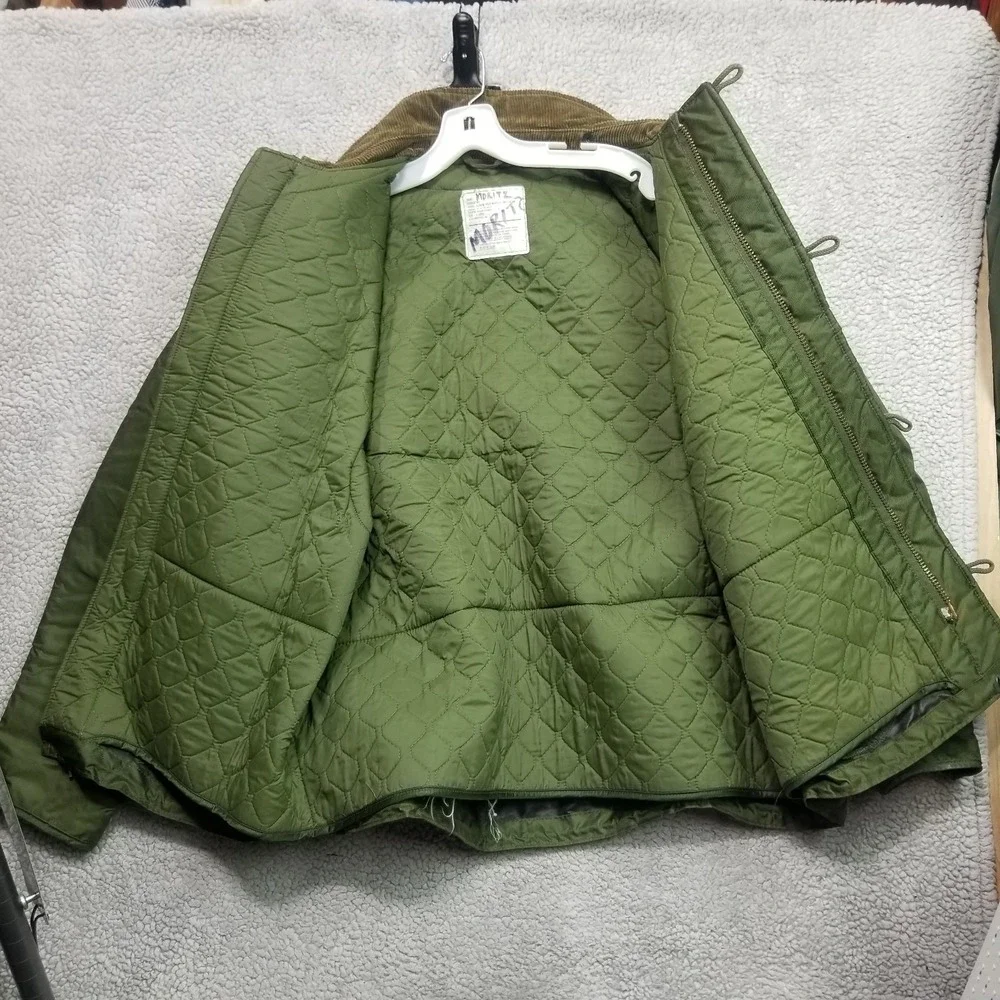 US Military Jacket Mens XL Green  Extreme Cold Weather Impermeable SEE DESCR